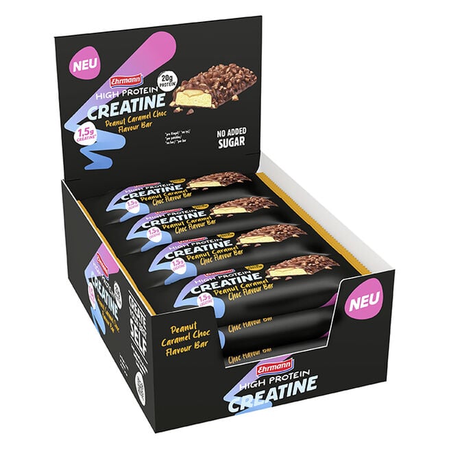 Ehrmann 12 x Ehrmann High Protein Creatine Bar 60 g Peanut Caramel Choc