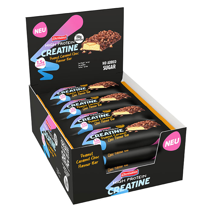 Ehrmann 12 x Ehrmann High Protein Creatine Bar 60 g Peanut Caramel Choc