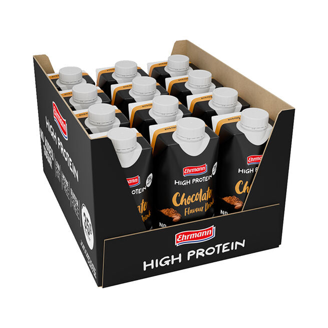 Ehrmann 12 x Ehrmann High Protein Drink, 330 ml Chocolate