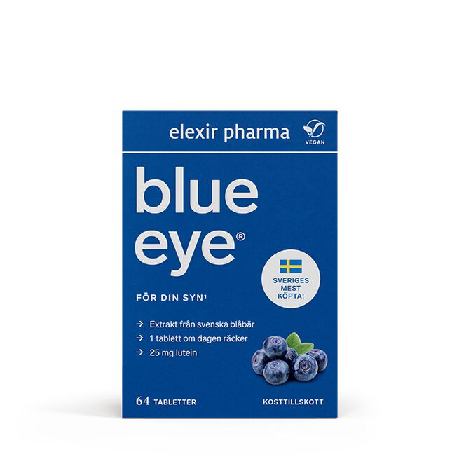 Elexir Pharma Blue Eye Blåbärsextrakt 64 tabletter