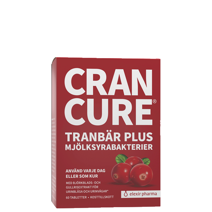 Elexir Pharma Cran Cure® Tranbär + Mjölksyrabakterier 60 tabletter