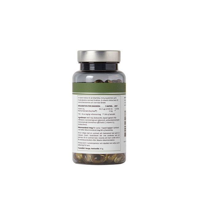 Elexir Pharma D3-vitamin 2500 IE 180 kapslar