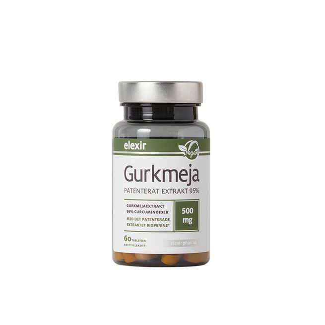 Elexir Pharma Gurkmeja 500 mg 60 tabletter