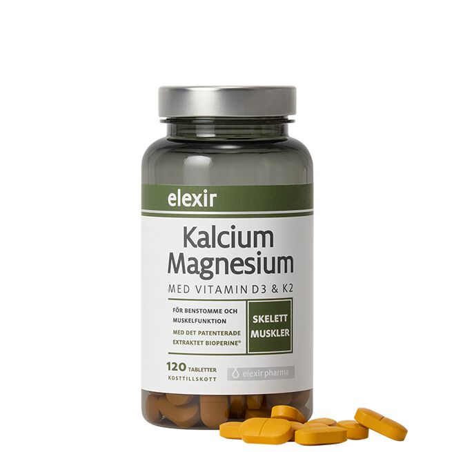 Elexir Pharma Kalcium Magnesium 120 tabletter