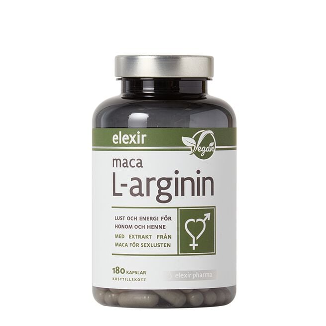 Elexir Pharma Maca L-arginin 180 kapslar