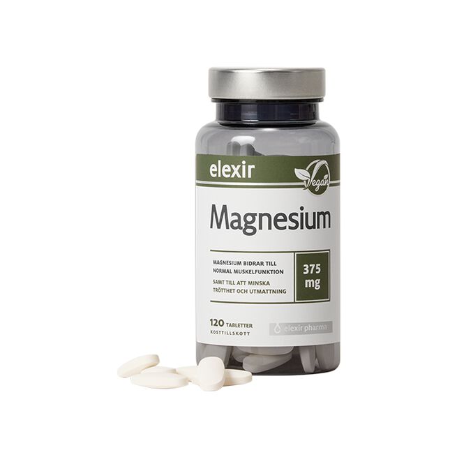 Elexir Pharma Magnesium 375 mg 120 tabletter