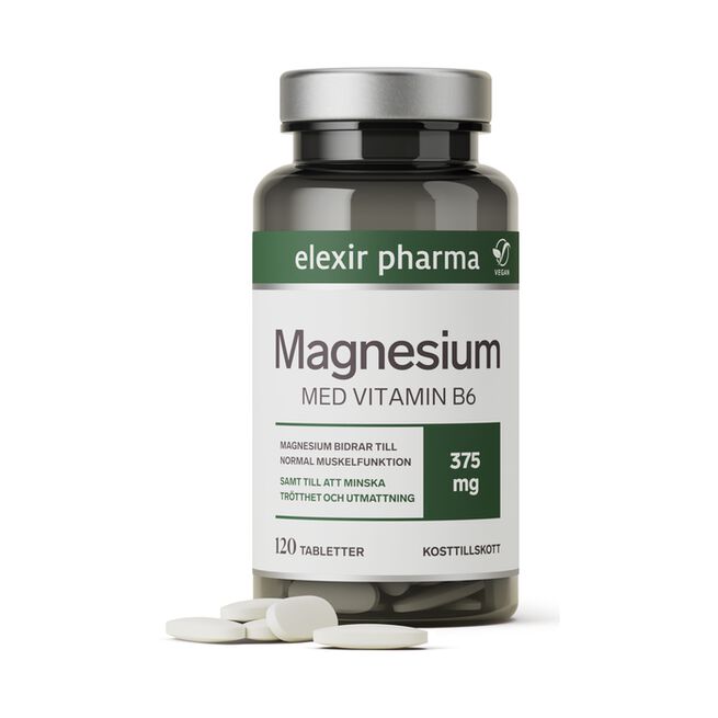 Elexir Pharma Magnesium 375 mg 120 tabletter