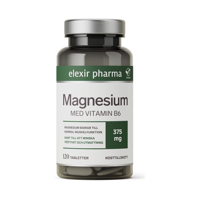 Elexir Pharma Magnesium 375 mg 120 tabletter