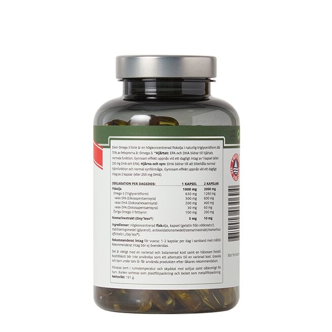 Elexir Pharma Omega-3 Forte 1000 mg 132 kapslar