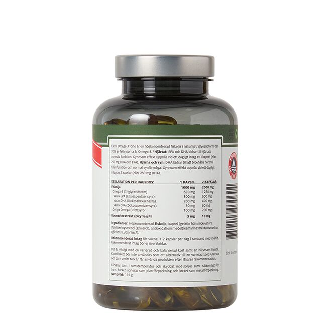 Elexir Pharma Omega-3 Forte 1000 mg 132 kapslar