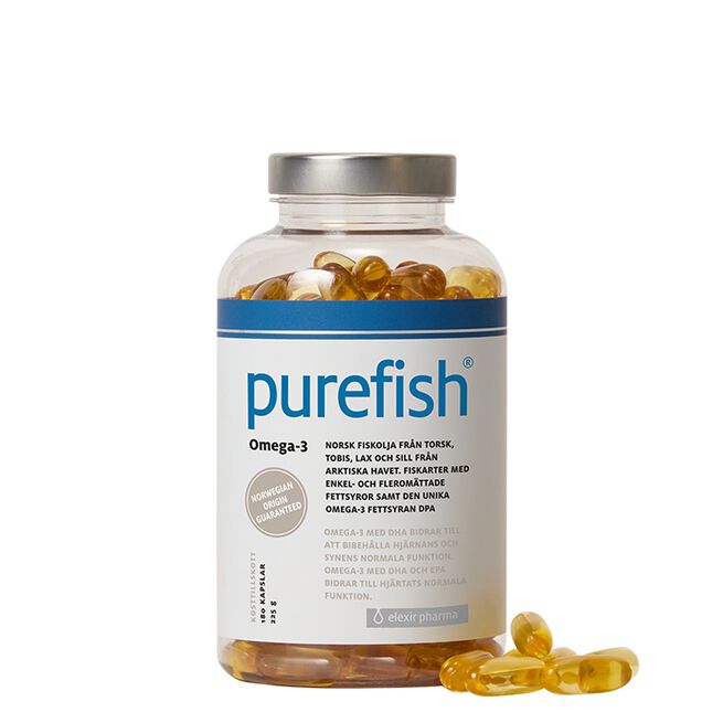 Elexir Pharma Purefish Omega-3 180 kapslar