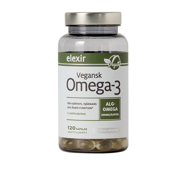 Elexir Pharma Vegansk Omega-3 120 kapslar