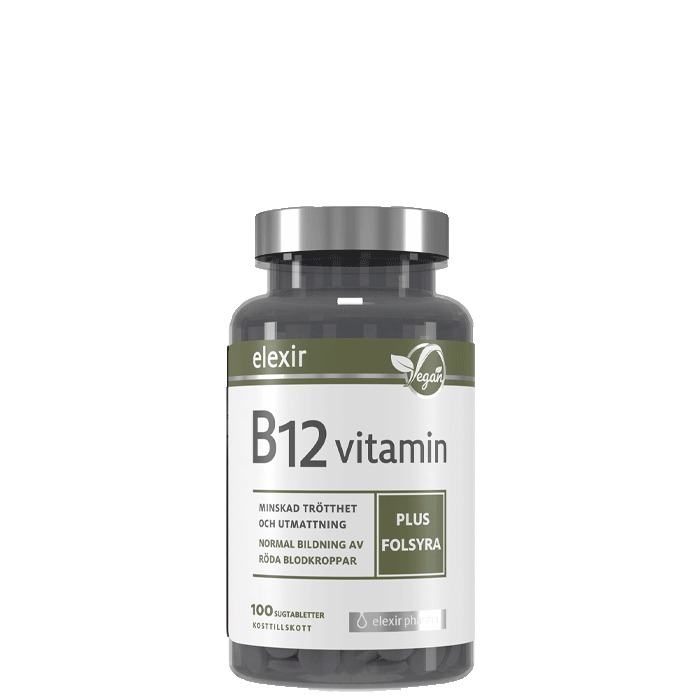 Elexir Pharma Vitamin B-12 Vegan 100 tabletter