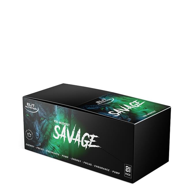 Elit Nutrition 21 x Savage PWO Shot, 60 ml Bubblegum