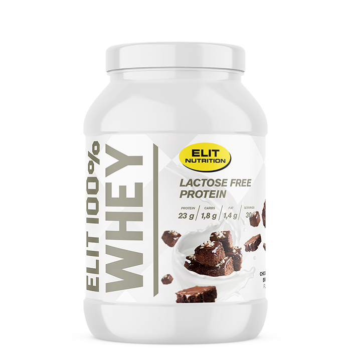 Elit Nutrition ELIT 100% Whey Laktosfritt Proteinpulver 900 g Chocolate Brownie