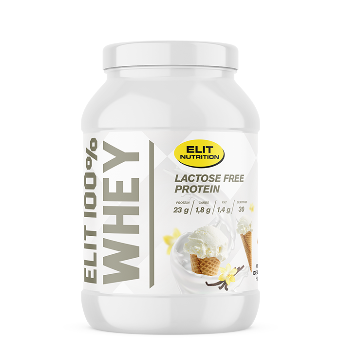 Elit Nutrition ELIT 100% Whey Laktosfritt Proteinpulver 900 g Vanilla Ice Cream