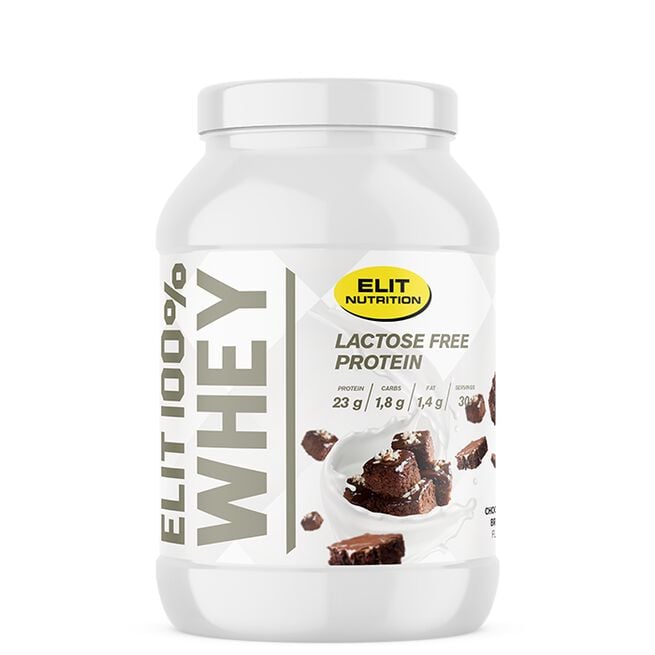 Elit Nutrition ELIT 100% Whey Laktosfritt Proteinpulver 900 g Chocolate Brownie