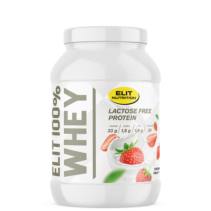 Elit Nutrition ELIT 100% Whey Laktosfritt Proteinpulver 900 g Strawberry Fruit