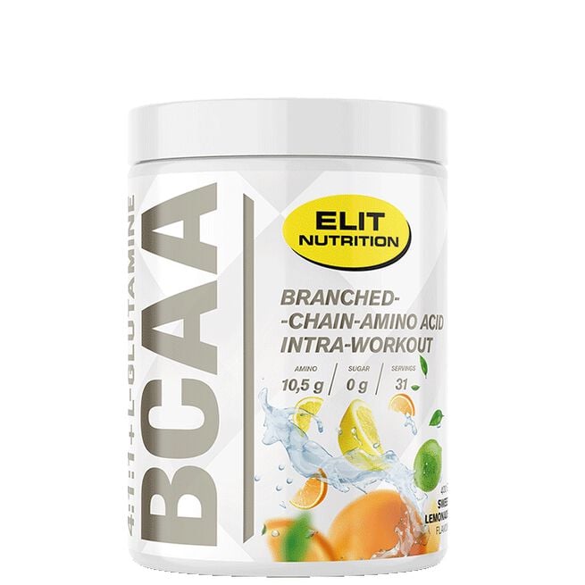 Elit Nutrition ELIT BCAA 4:1:1 + L-glutamine, 400 g Lemonade
