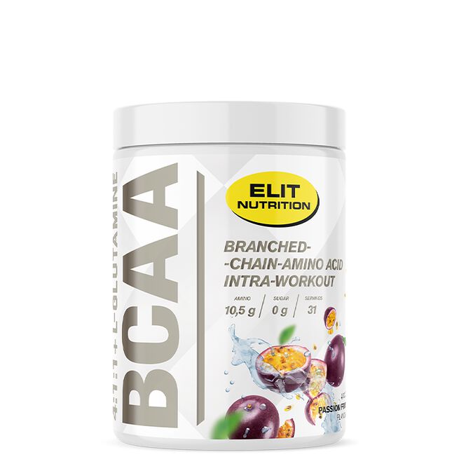 Elit Nutrition ELIT BCAA 4:1:1 + L-glutamine, 400 g Passion Fruit