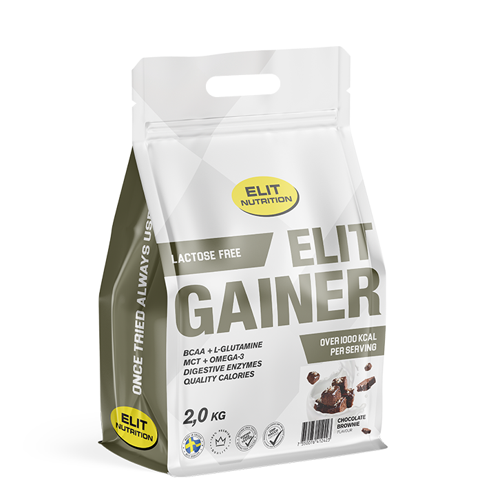 Elit Nutrition ELIT Gainer Laktosfri 2 kg Chocolate Brownie