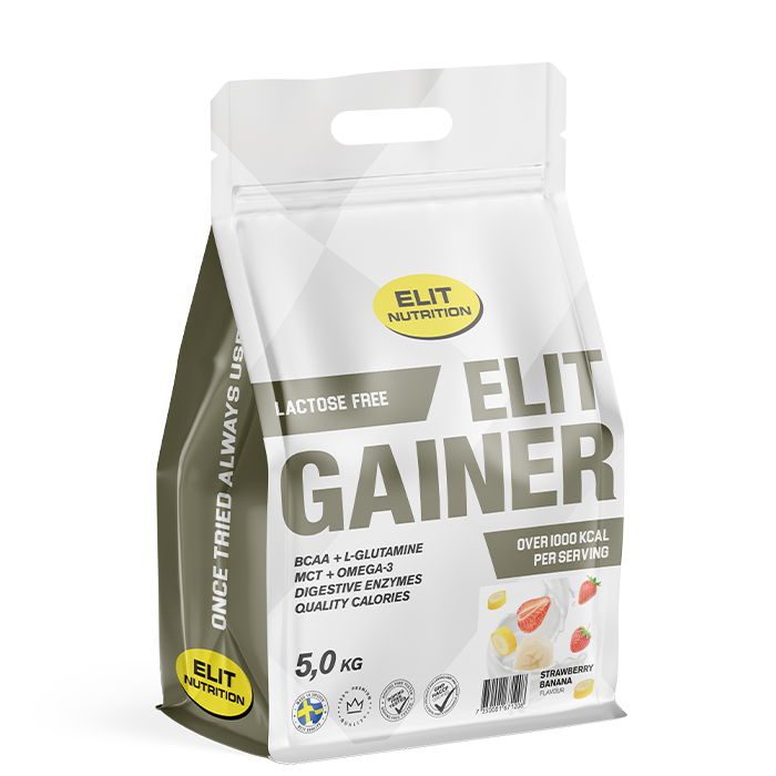 Elit Nutrition ELIT Gainer Laktosfri 5 kg Strawberry Banana