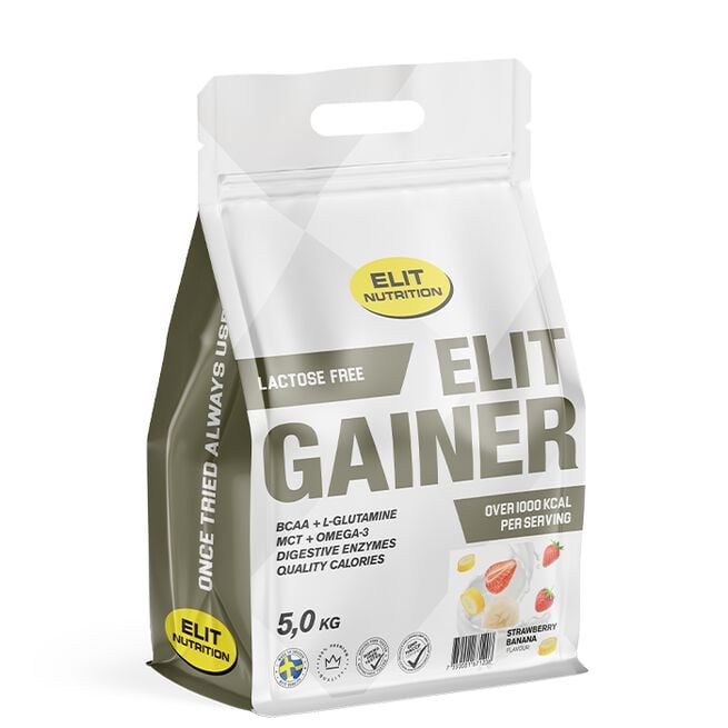 Elit Nutrition ELIT Gainer Laktosfri 5 kg Strawberry Banana