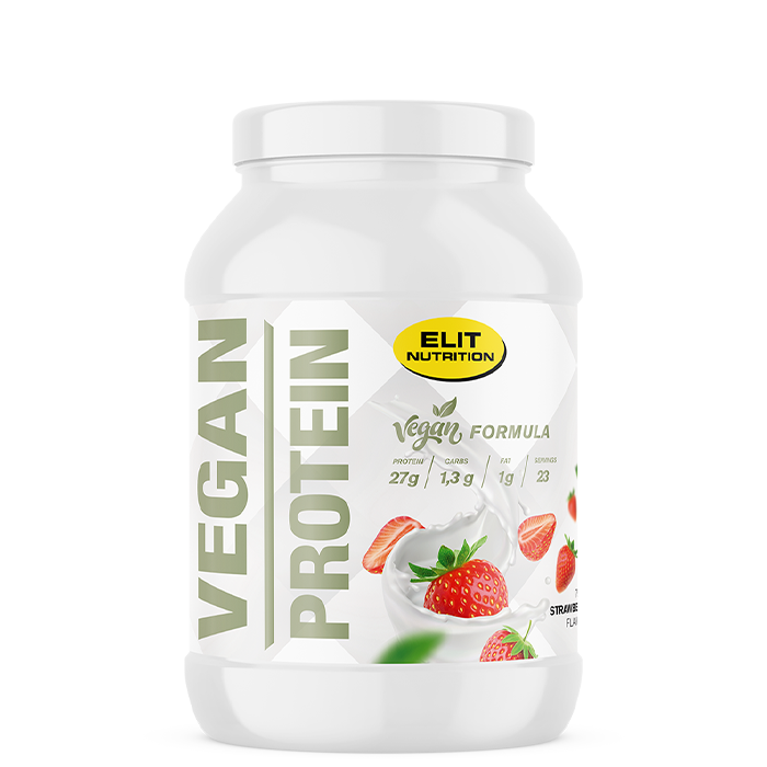 Elit Nutrition ELIT VEGAN Protein Laktosfri proteinpulver 750 g Strawberry