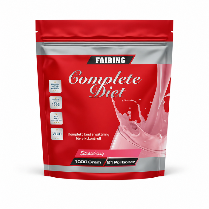 Fairing Complete Diet Måltidsersättning 1000 g Jordgubb