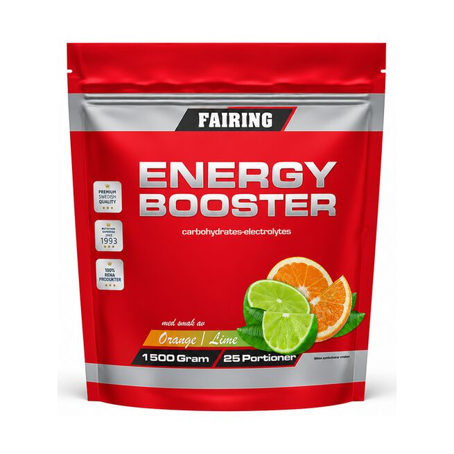 Fairing Energy Booster Kolhydratsladdning med Elektrolyter Apelsin/Lime 1500 g