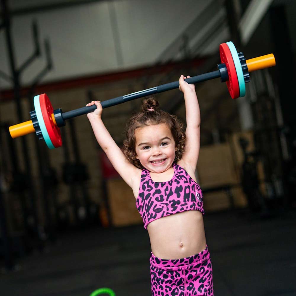 Fit Kidz Fit Kidz Skivstång med extra viktplattor