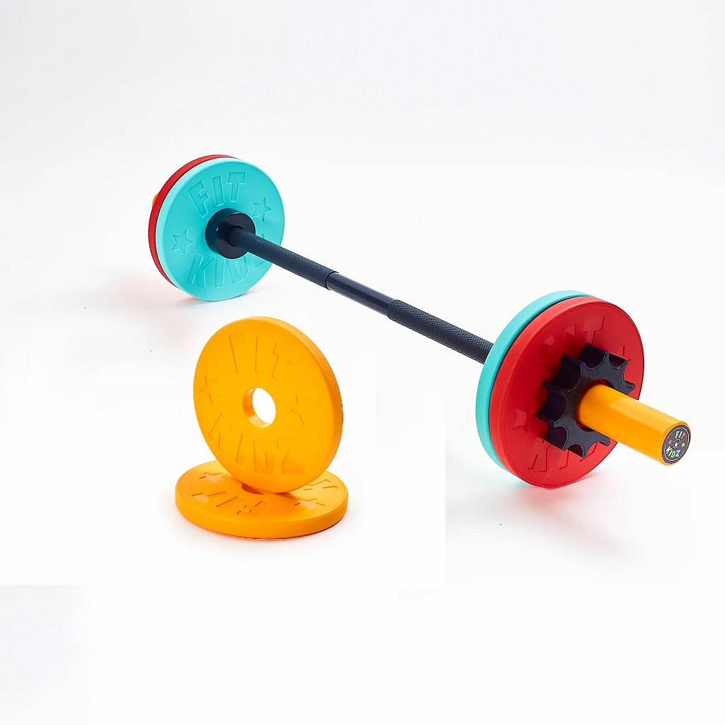 Fit Kidz Fit Kidz Skivstång med extra viktplattor