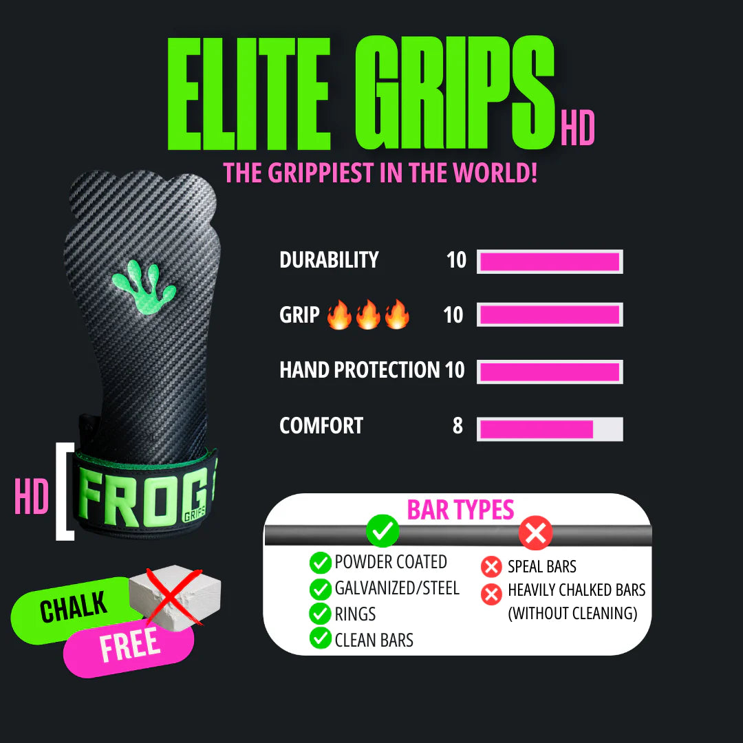Frog Grips Frog Grips - ELITE GRIPS 4.0 - HD - PINK Medium