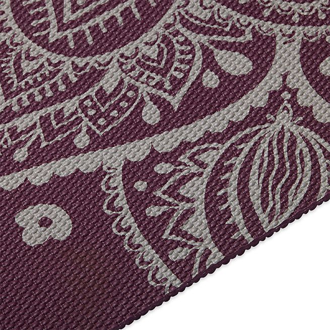 Gaiam Gaiam Midnight Plum Sundial Flower Yoga Mat 5 mm