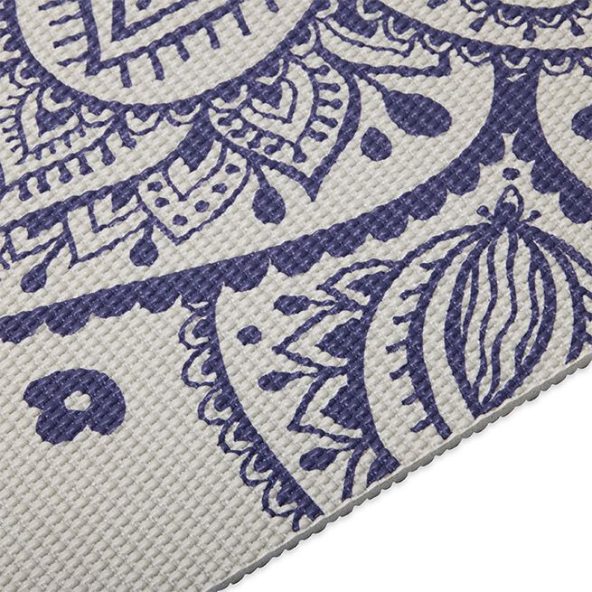 Gaiam Gaiam Sustained Grey Sundial Flower Yoga Mat 5 mm