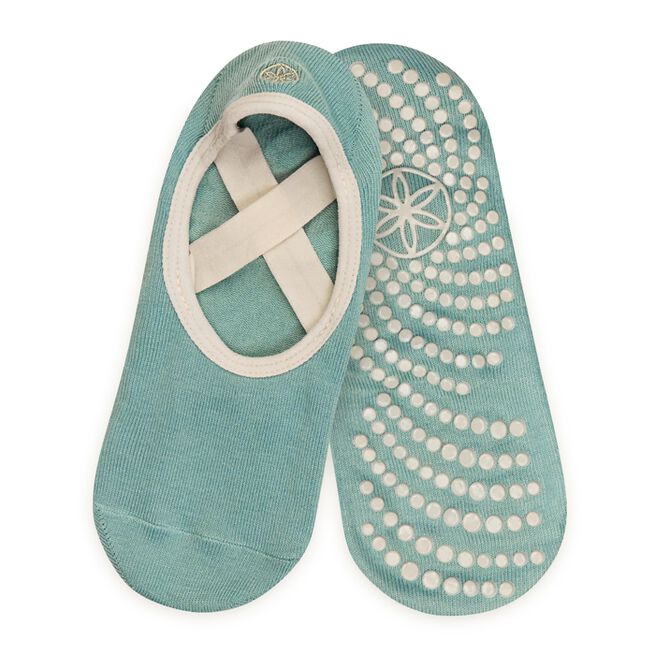 Gaiam Grippy Yoga-Barre Socks Iceberg Dawn S/M