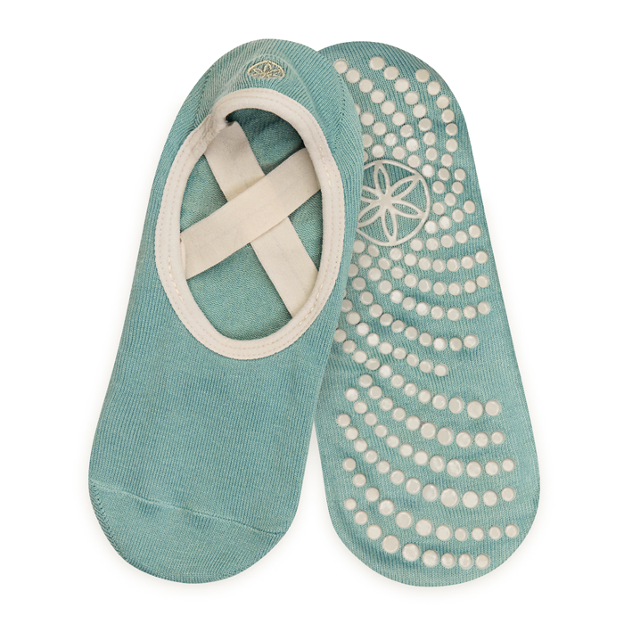 Gaiam Grippy Yoga-Barre Socks Iceberg Dawn S/M