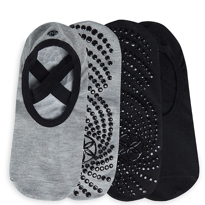 Gaiam Grippy Yogastrumpor 2-pack