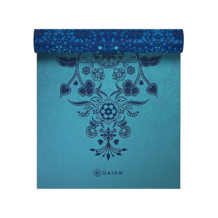 Gaiam Yogamatta 6 mm Blå