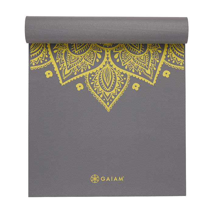 Gaiam Yogamatta 6mm Citron Sundial