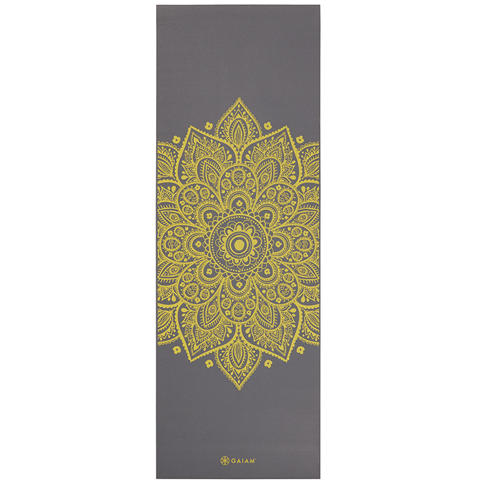 Gaiam Yogamatta 6mm Citron Sundial