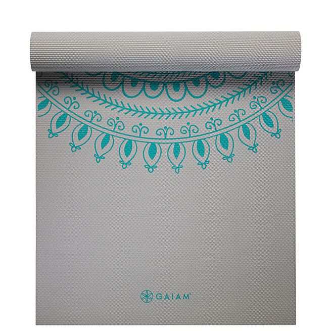 Gaiam Yogamatta 6mm Extra Lång/Bred Teal Marrakesh