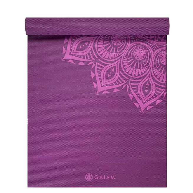 Gaiam Yogamatta 6mm Purple Mandala