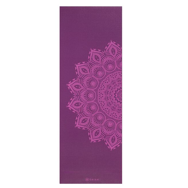 Gaiam Yogamatta 6mm Purple Mandala