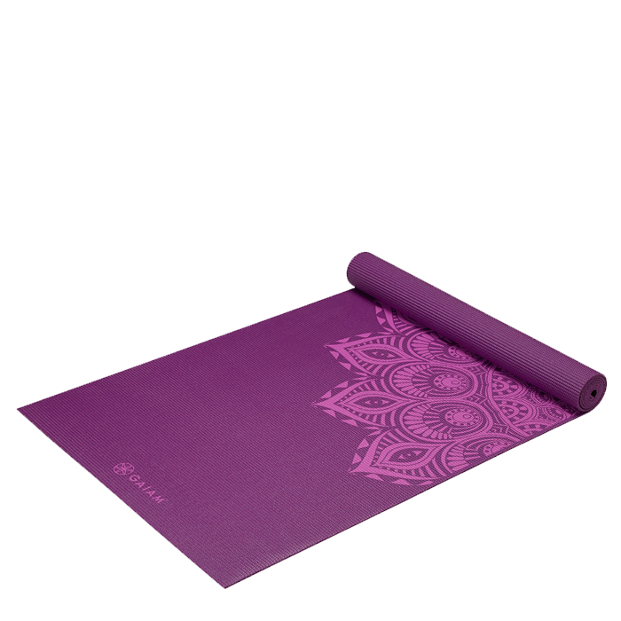 Gaiam Yogamatta 6mm Purple Mandala