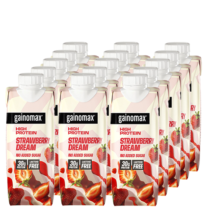 Gainomax 15 x Gainomax High Protein Drink 250 ml Jordgubb