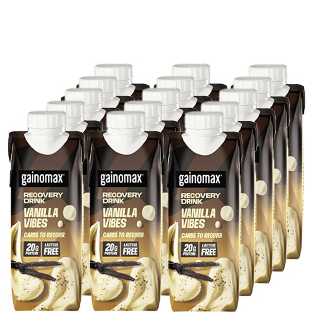 Gainomax 15 x Gainomax Recovery Drink 250 ml Choklad