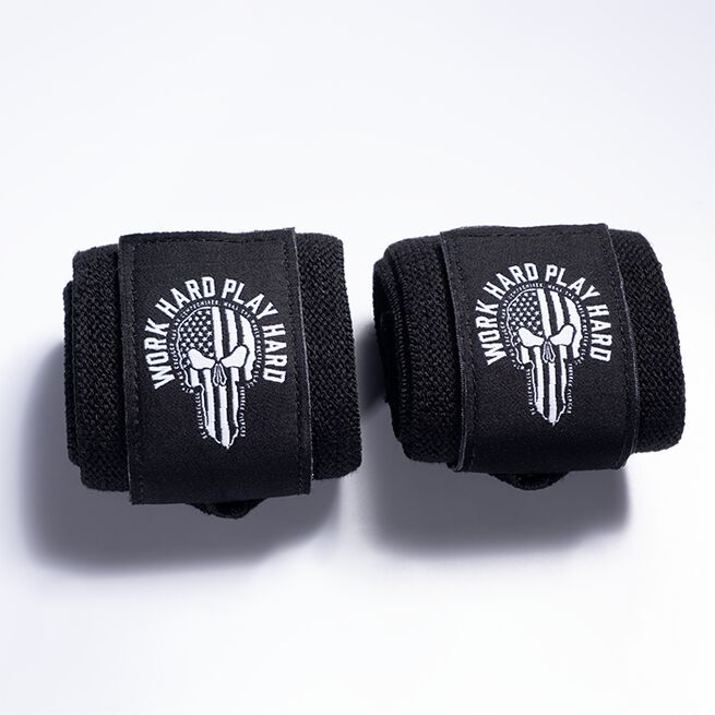 GASP Gear Hardcore Wrist Wraps 18 inch, Black/White