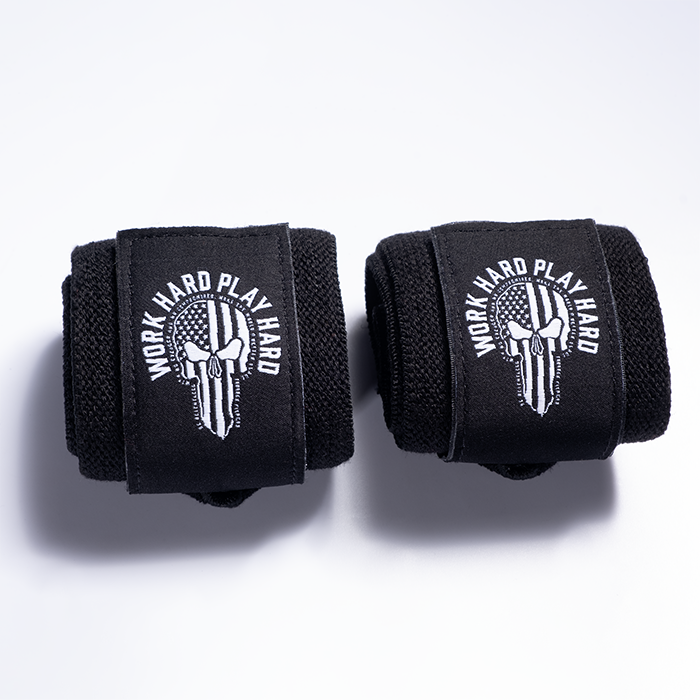 GASP Gear Hardcore Wrist Wraps 18 inch, Black/White