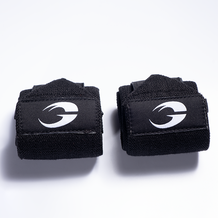 GASP Gear Hardcore Wrist Wraps 18 inch, Black/White